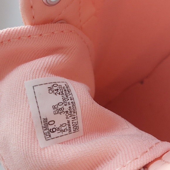 Vans‎ Canvas Tropical  Peach Women's shoes Size 6 - Picture 7 of 7